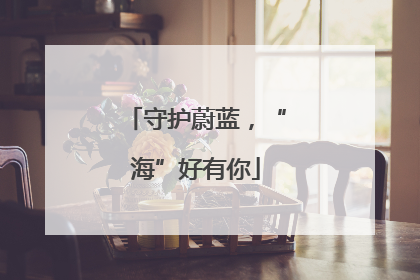 守护蔚蓝，“海”好有你
